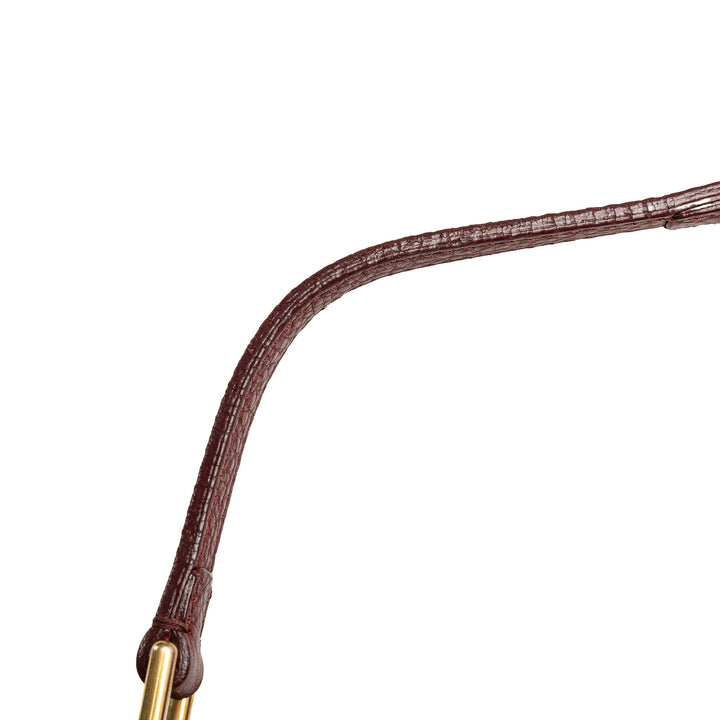 Leather Selleria Hobo Red - Gaby Paris