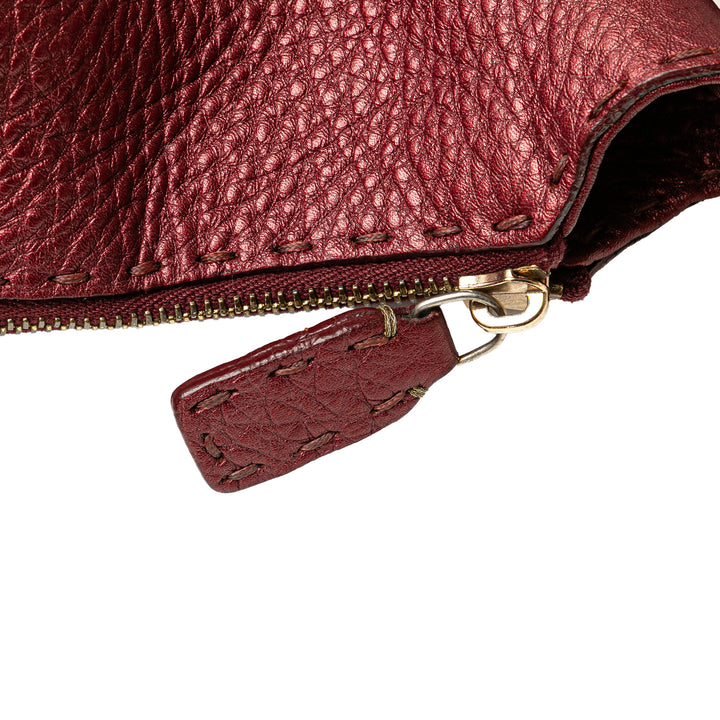 Leather Selleria Hobo Red - Gaby Paris