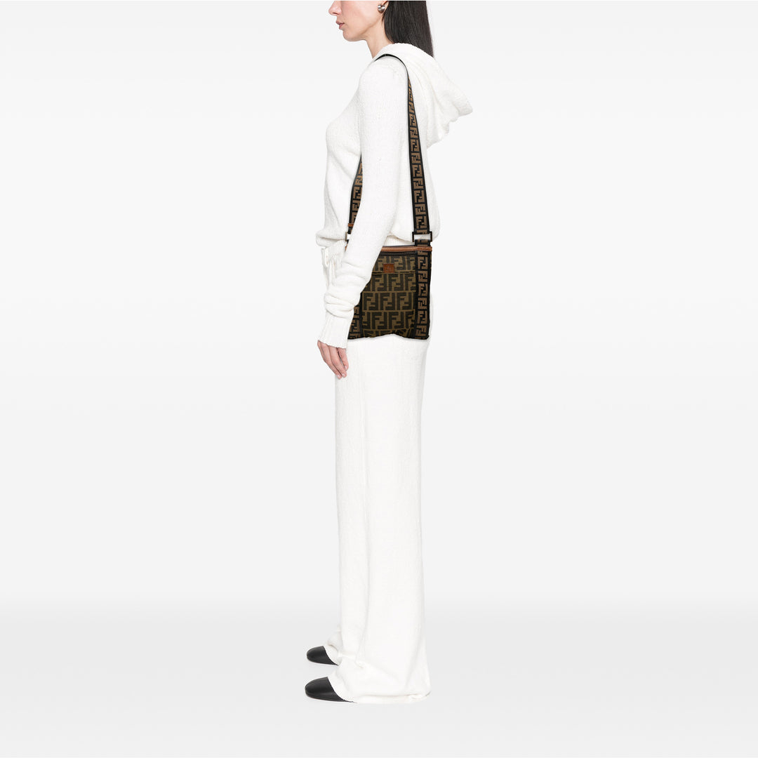 Fendi Zucca Toile Sac porté croisé