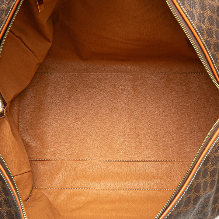 Macadam Coated Canvas Travel Bag Brown - Gaby Paris