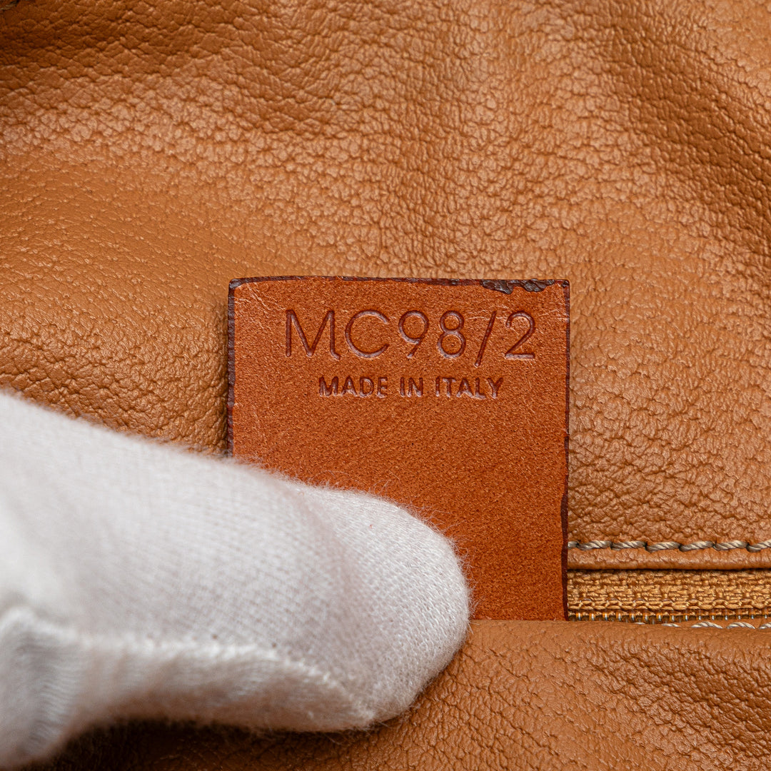 Macadam Coated Canvas Travel Bag Brown - Gaby Paris