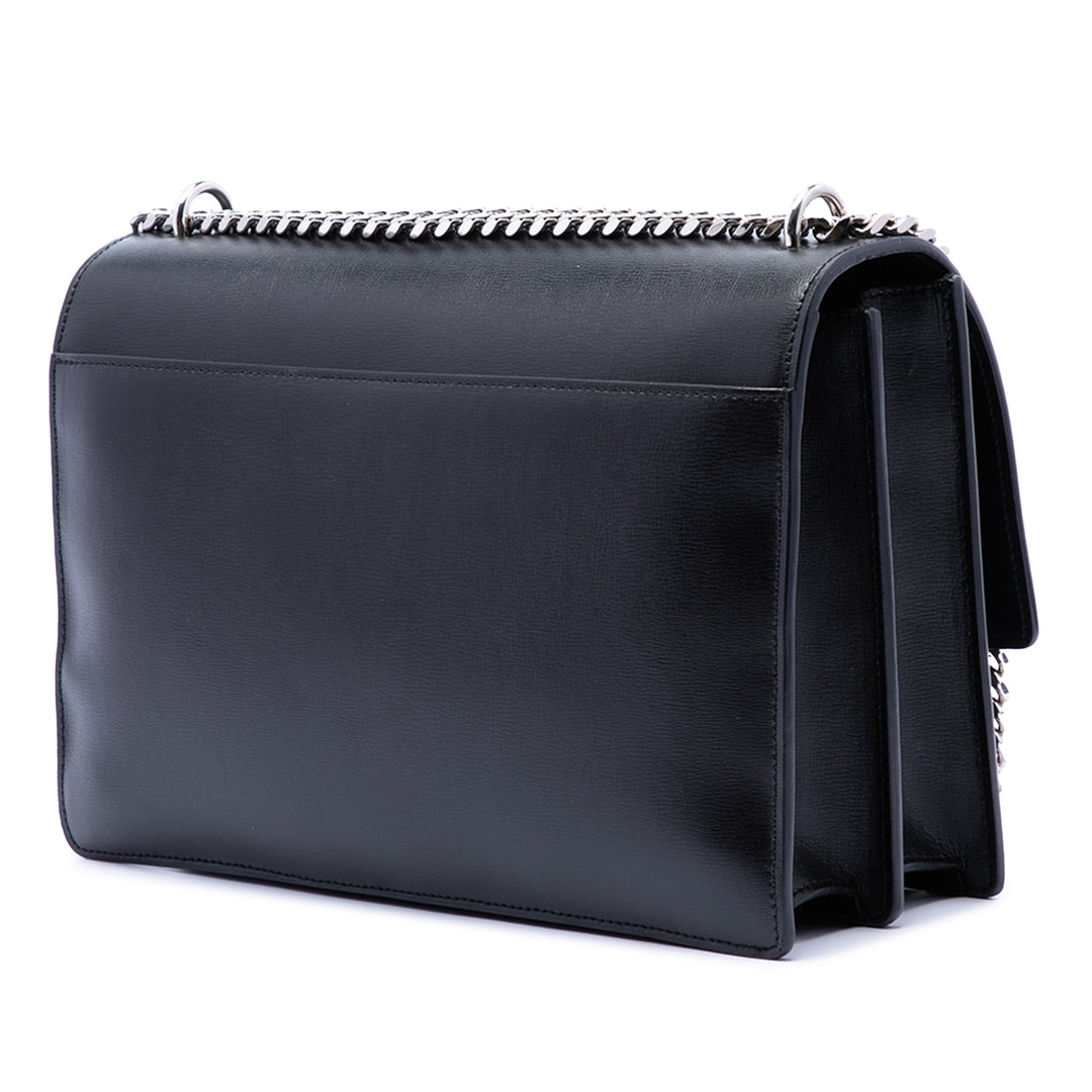 Saint Laurent Large Cuir de veau Monogram Sunset Sac porté croisé