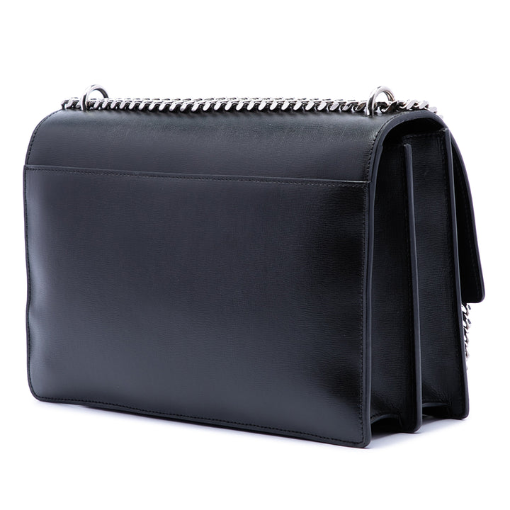Saint Laurent Large Cuir de veau Monogram Sunset Sac porté croisé