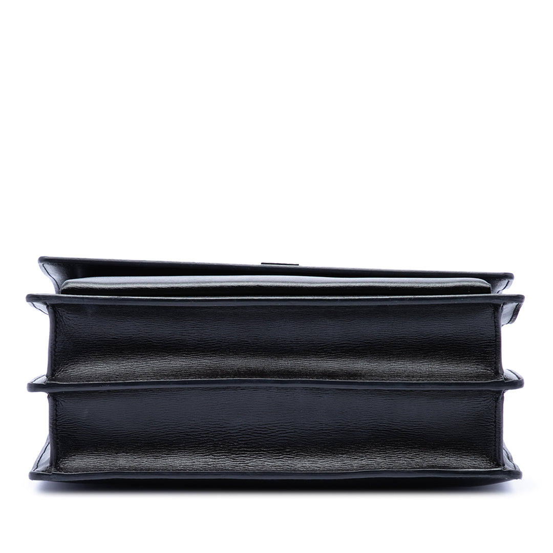 Saint Laurent Large Cuir de veau Monogram Sunset Sac porté croisé