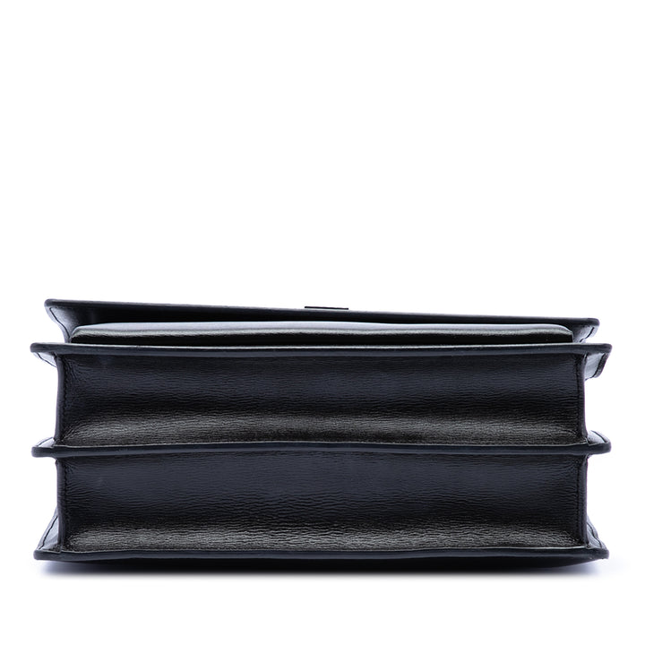 Saint Laurent Large Cuir de veau Monogram Sunset Sac porté croisé