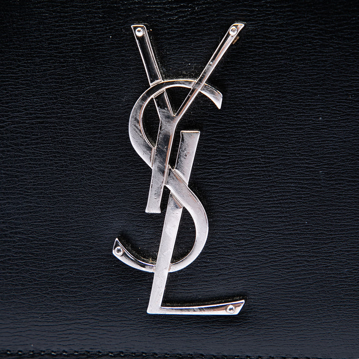 Saint Laurent Large Cuir de veau Monogram Sunset Sac porté croisé