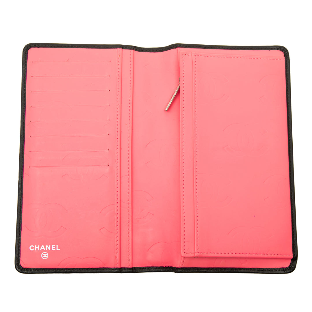 Chanel Matelassé Cambon Ligne Portefeuille long Cuir de veau Noir – vue 4 – GABY PARIS