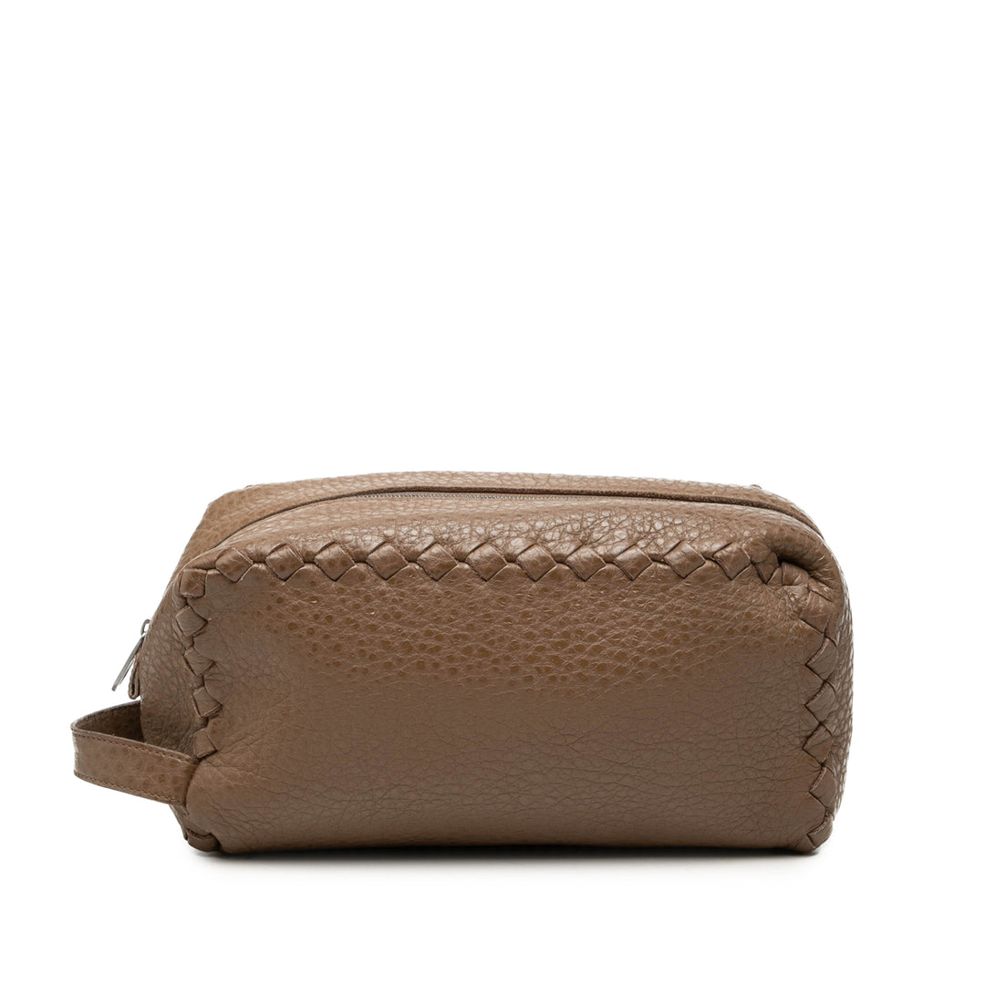 Bottega Veneta Intrecciato à finitions Cervo Toiletry Pochette