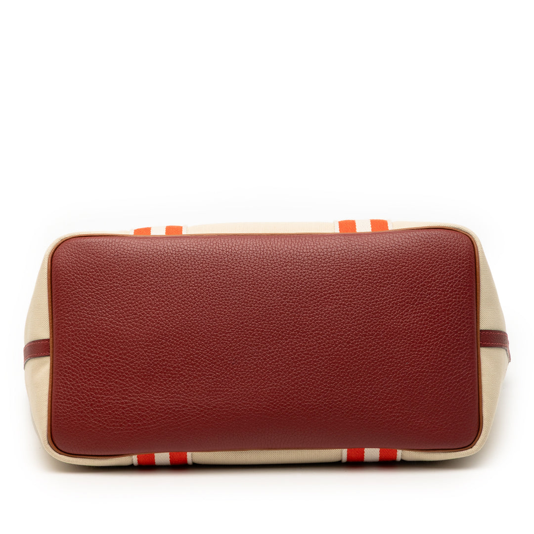 Hermès Toile et Clemence Pursangle Cabas