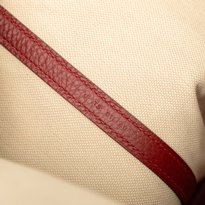 Hermès Toile et Clemence Pursangle Cabas