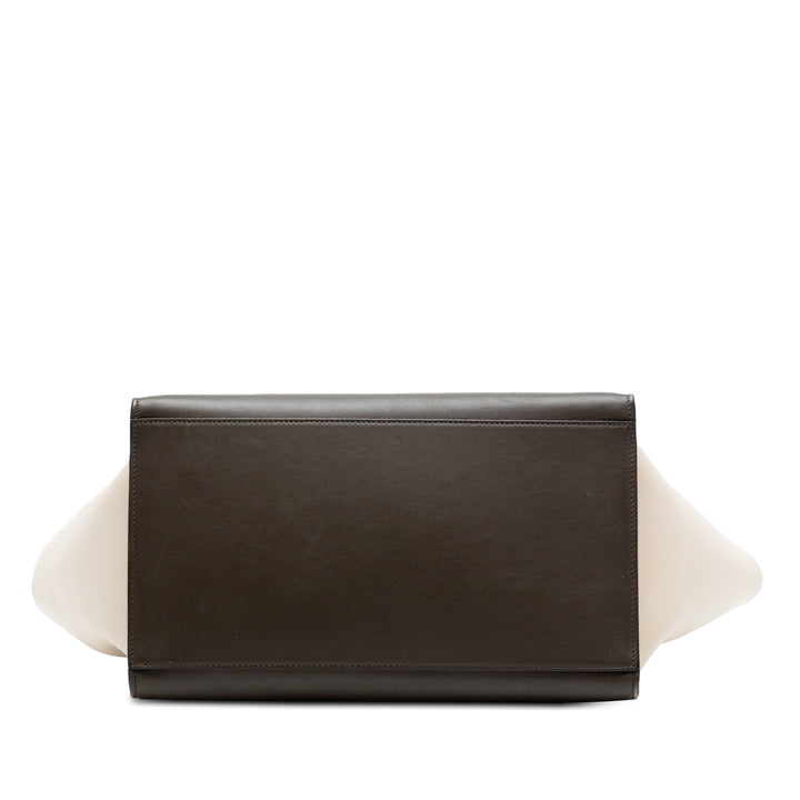Celine Small Tricolor Cuir Trapeze Sac