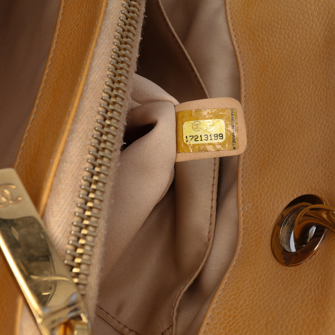 Caviar Grand Shopping Tote Brown - Gaby Paris