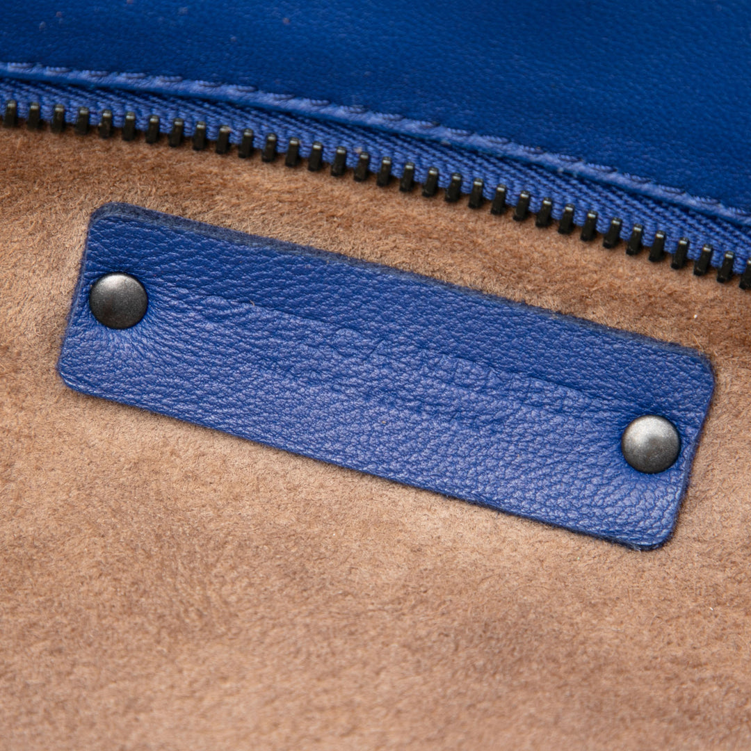 Bottega Veneta Intrecciato Accordion Sac Petit nappa Bleu – vue 5 – GABY PARIS