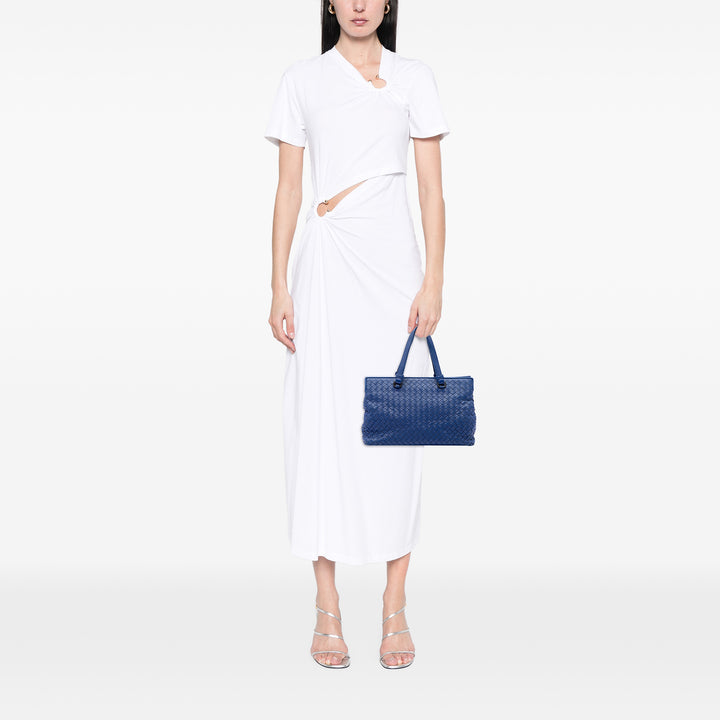 Bottega Veneta Intrecciato Accordion Sac Petit nappa Bleu – vue 6 – GABY PARIS