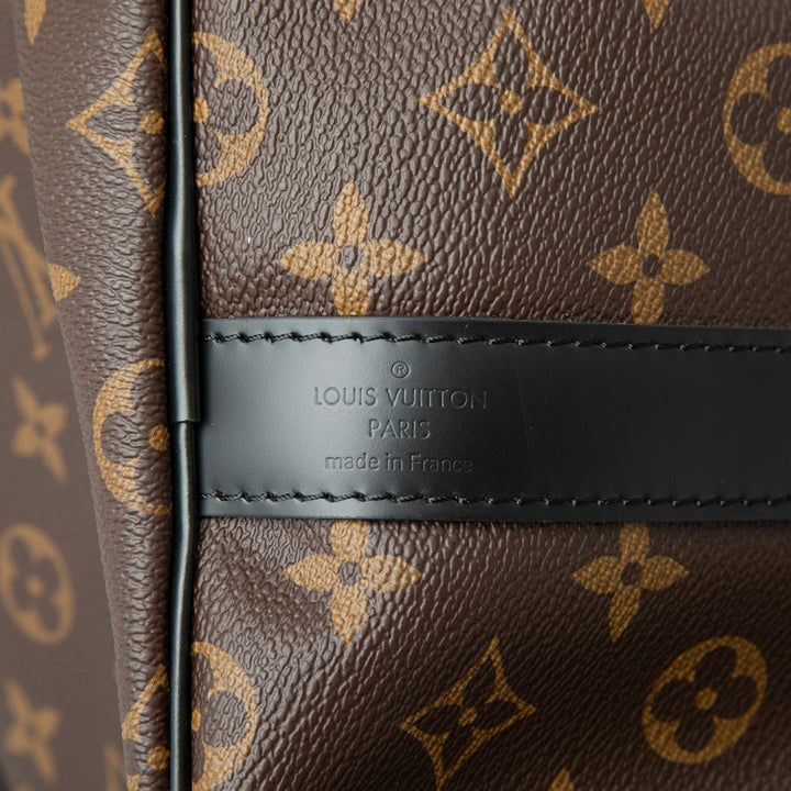 Louis Vuitton Monogram Macassar Keepall Bandouliere 55