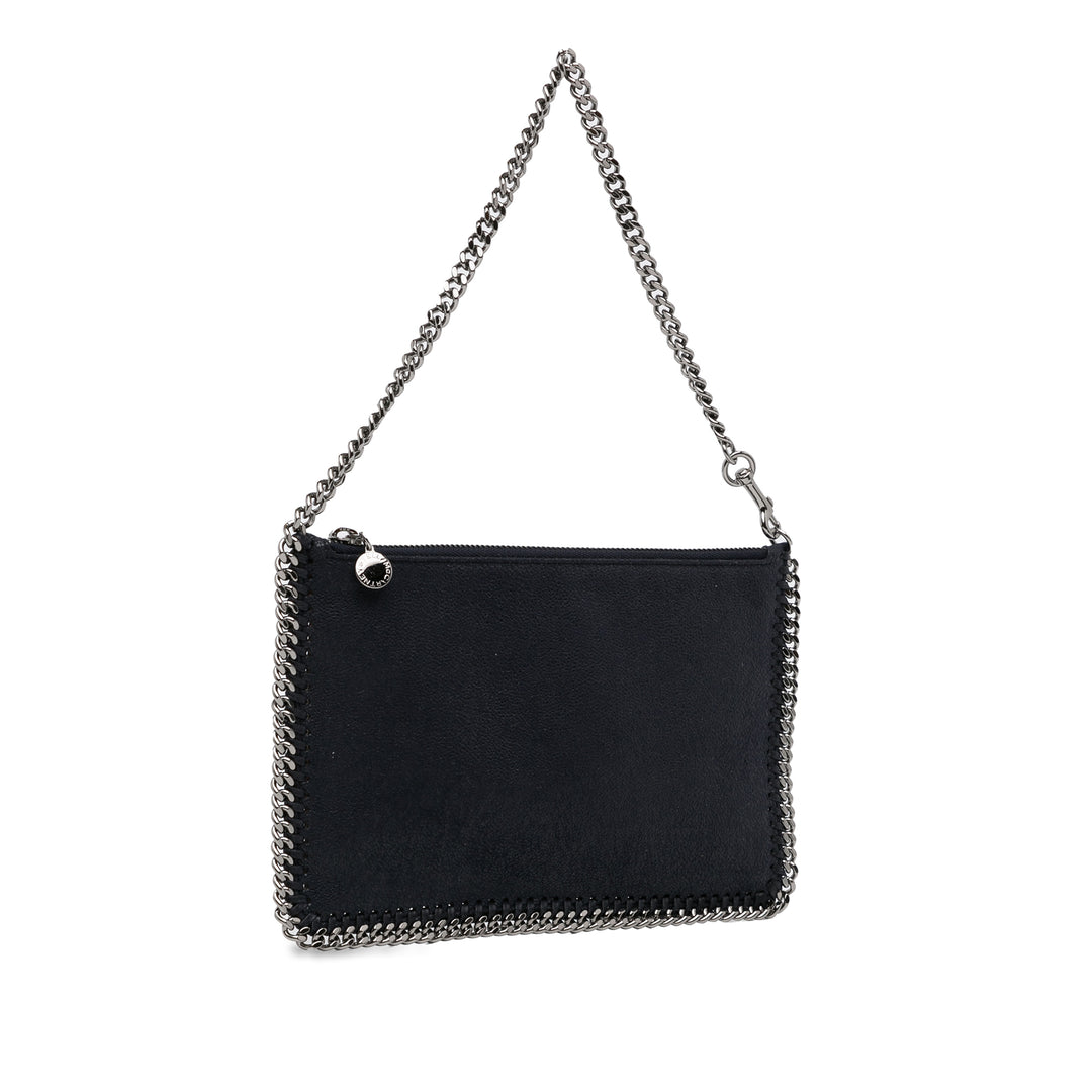 Stella McCartney Falabella Shaggy Deer Shoulder Bag Black - GABY PARIS