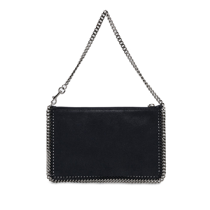 Stella McCartney Falabella Shaggy Deer Shoulder Bag Black - GABY PARIS