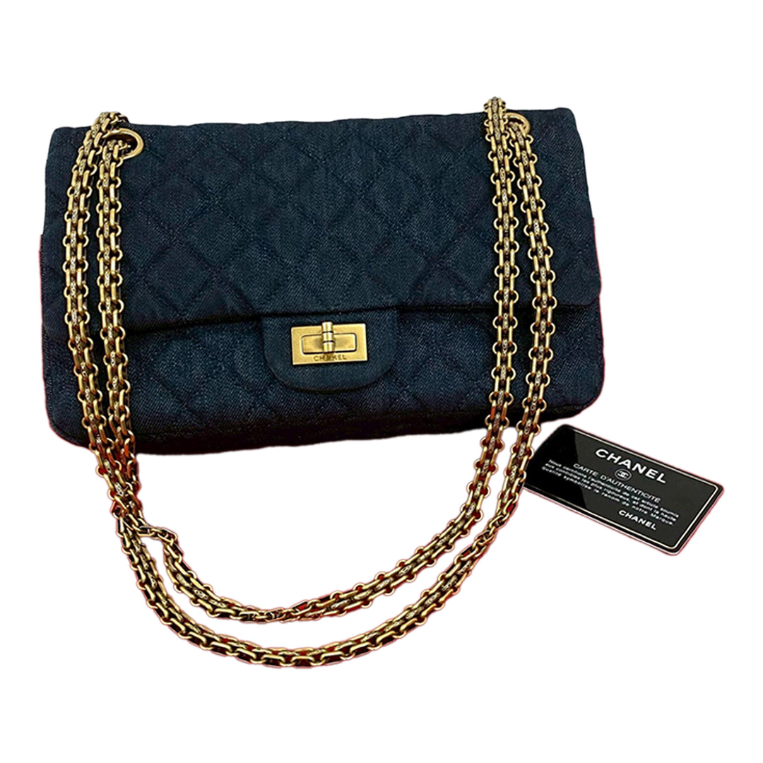 Chanel Matelassé Jean Reissue 2.55 Double rabat 226
