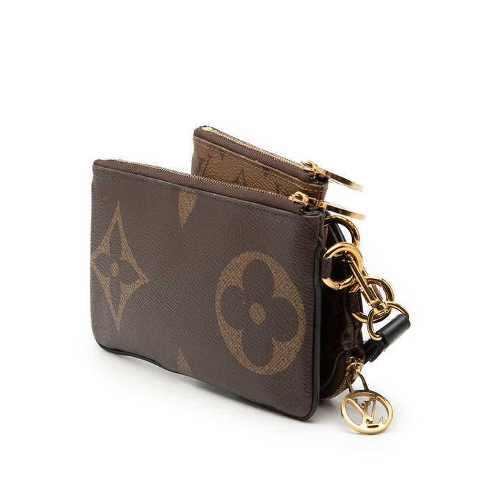 Giant Trio Pochette Set Monogram Reverse Marron
