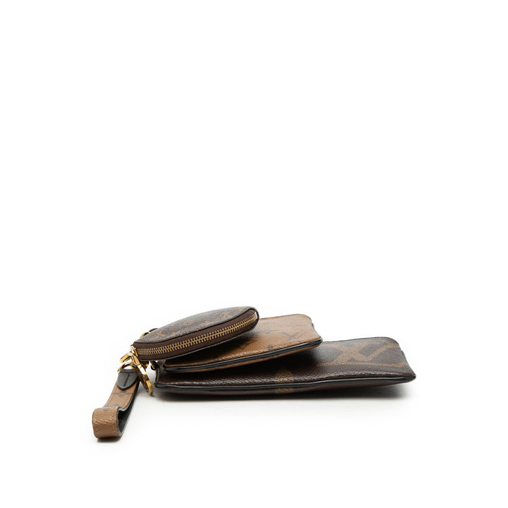 Giant Trio Pochette Set Monogram Reverse Marron