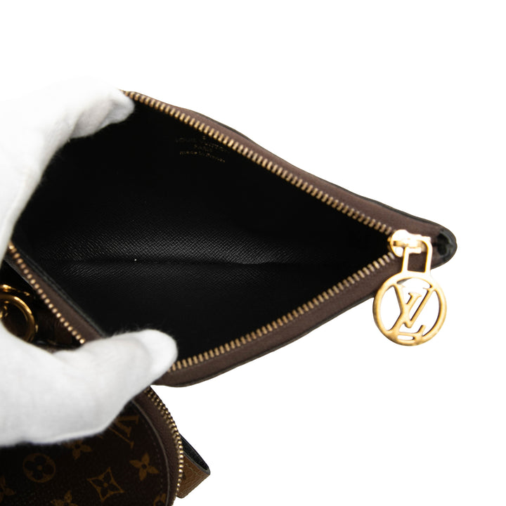 Giant Trio Pochette Set Monogram Reverse Marron