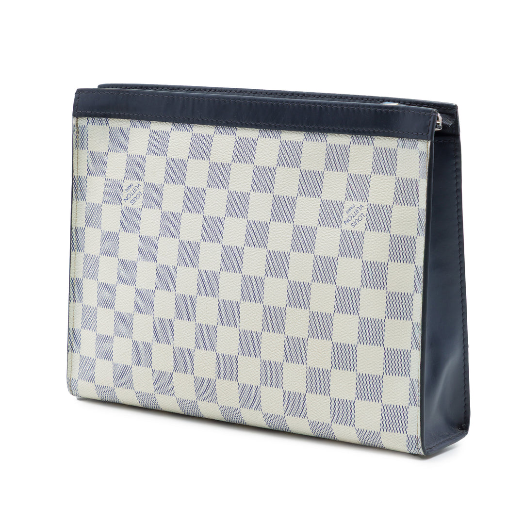 Louis Vuitton Americas Cup Pochette Voyage MM Toile Damier Azur