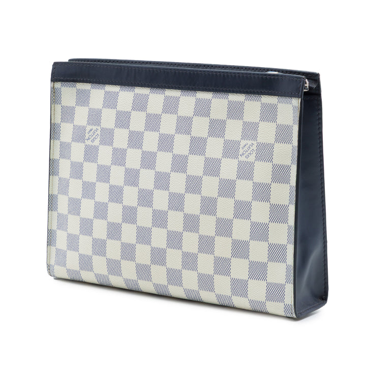 Louis Vuitton Americas Cup Pochette Voyage MM Toile Damier Azur