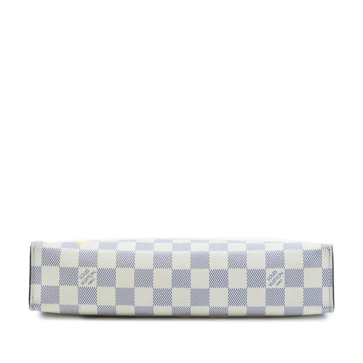 Louis Vuitton Americas Cup Pochette Voyage MM Toile Damier Azur