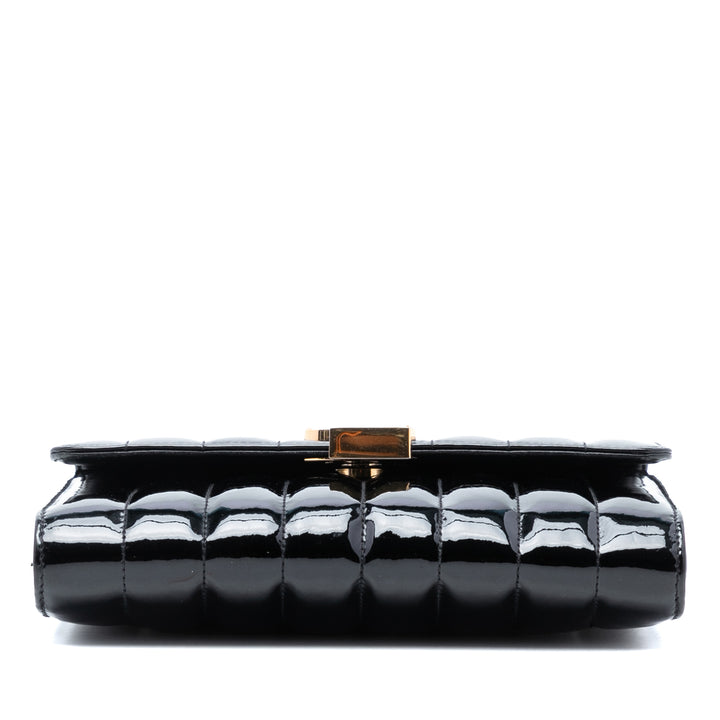 Saint Laurent Medium Cuir verni Vicky Sac porté croisé