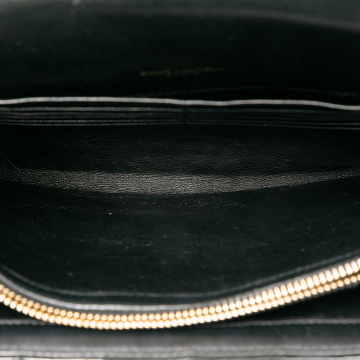 Saint Laurent Medium Cuir verni Vicky Sac porté croisé