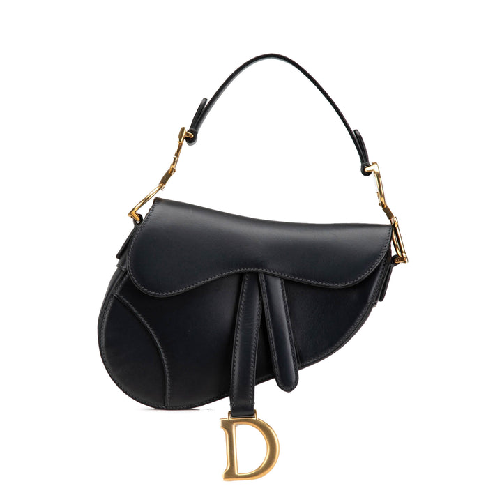 Mini Leather Saddle Black - Gaby Paris