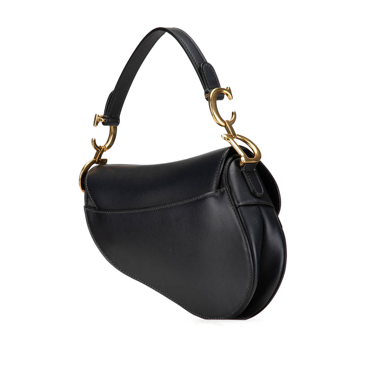 Mini Leather Saddle Black - Gaby Paris