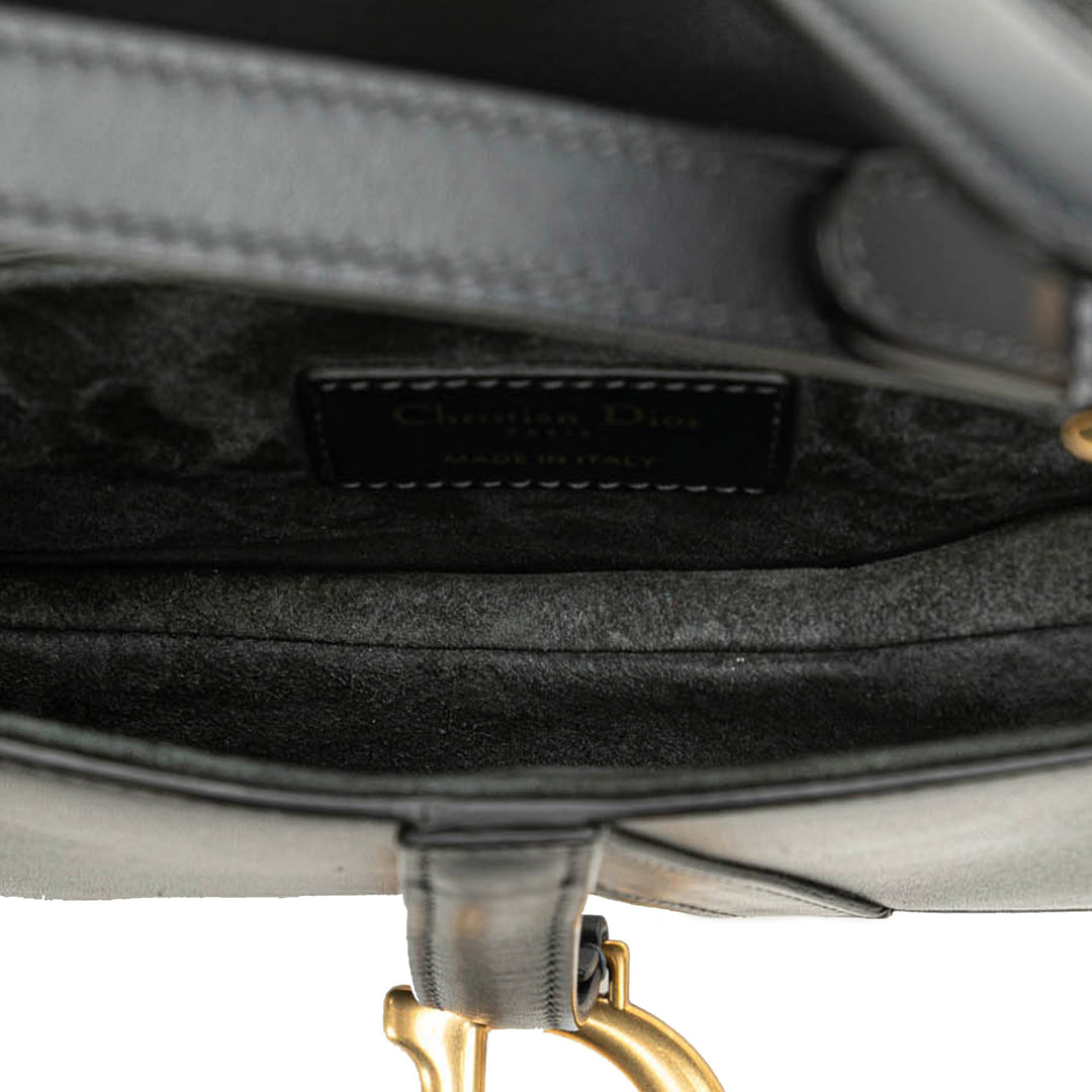 Mini Leather Saddle Black - Gaby Paris