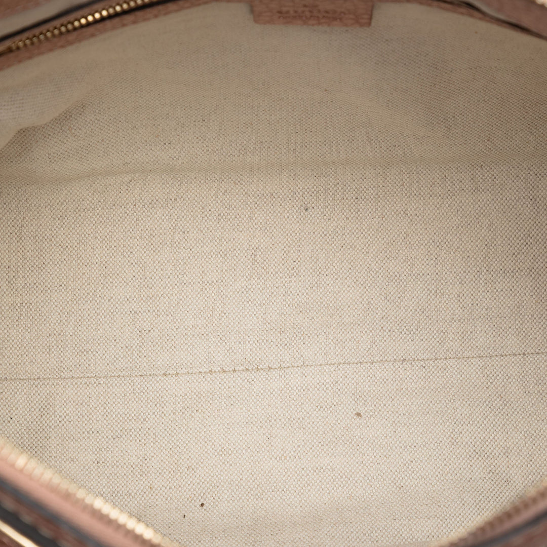 Gucci Metallic Pebbled Cuir de veau Bella Sac
