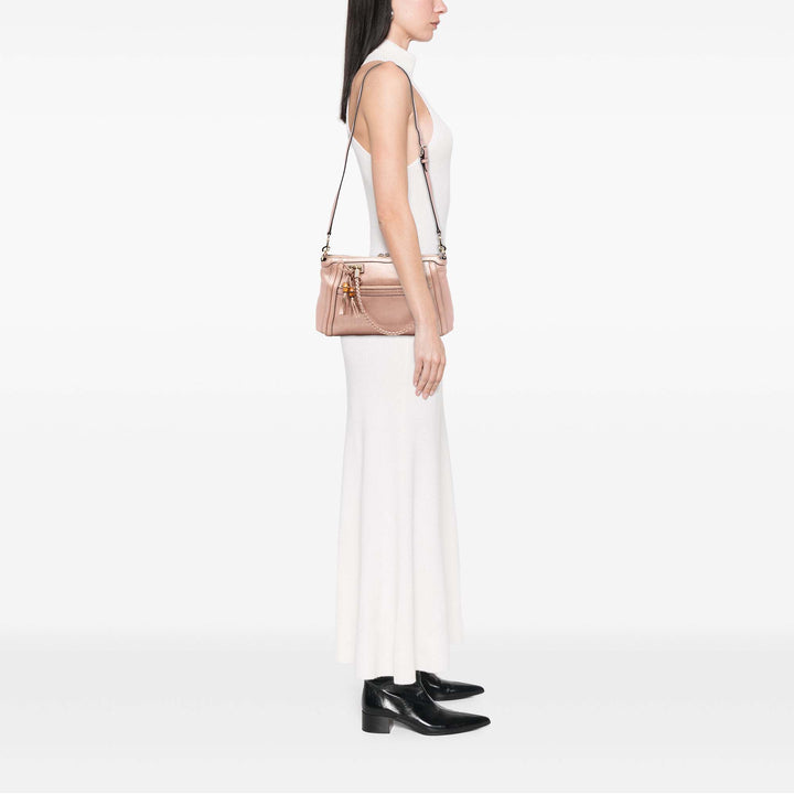 Gucci Metallic Pebbled Cuir de veau Bella Sac