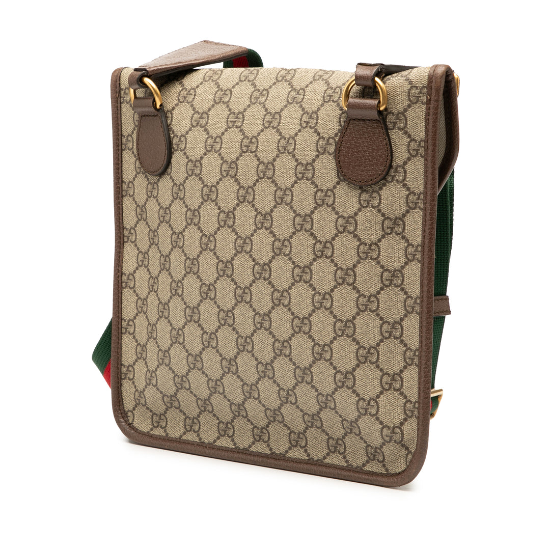 Gucci Medium GG Supreme Neo Vintage à rabat Sac porté croisé