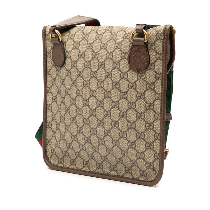 Gucci Medium GG Supreme Neo Vintage à rabat Sac porté croisé