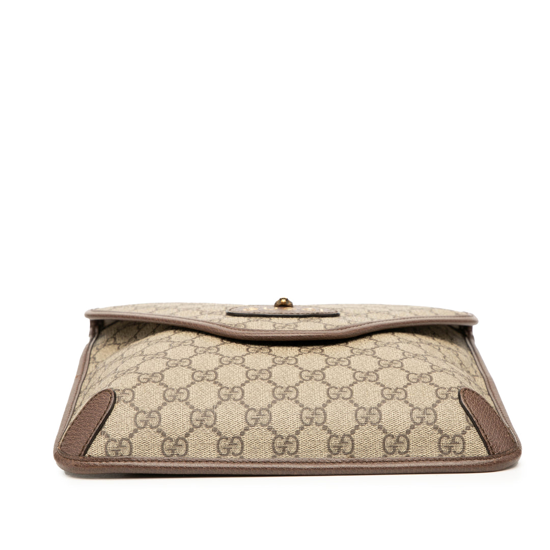 Gucci Medium GG Supreme Neo Vintage à rabat Sac porté croisé
