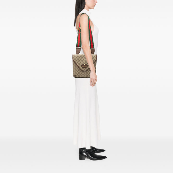 Gucci Medium GG Supreme Neo Vintage à rabat Sac porté croisé