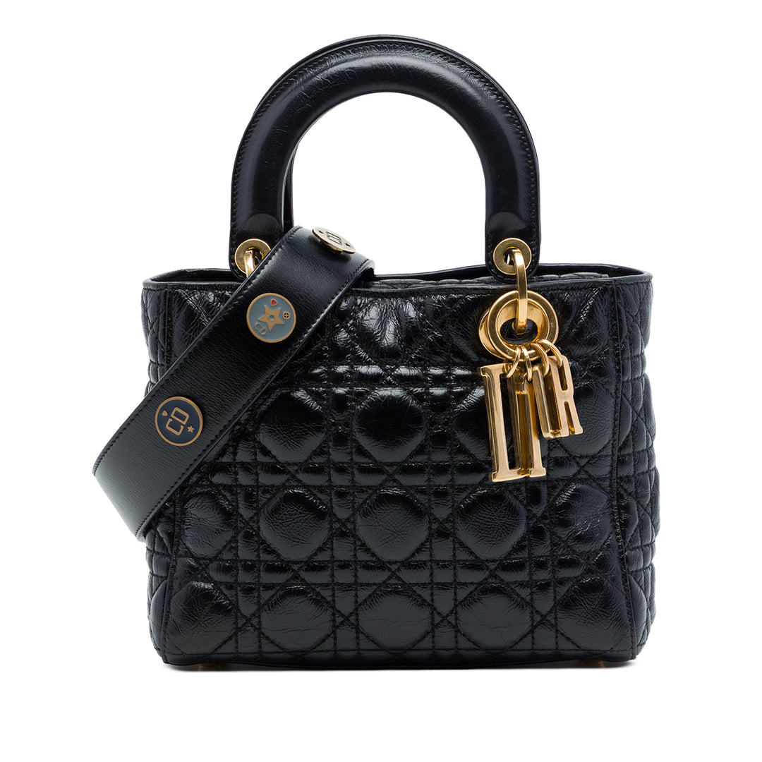 Dior Lady Dior froissé Cannage My ABCDior Petit Noir