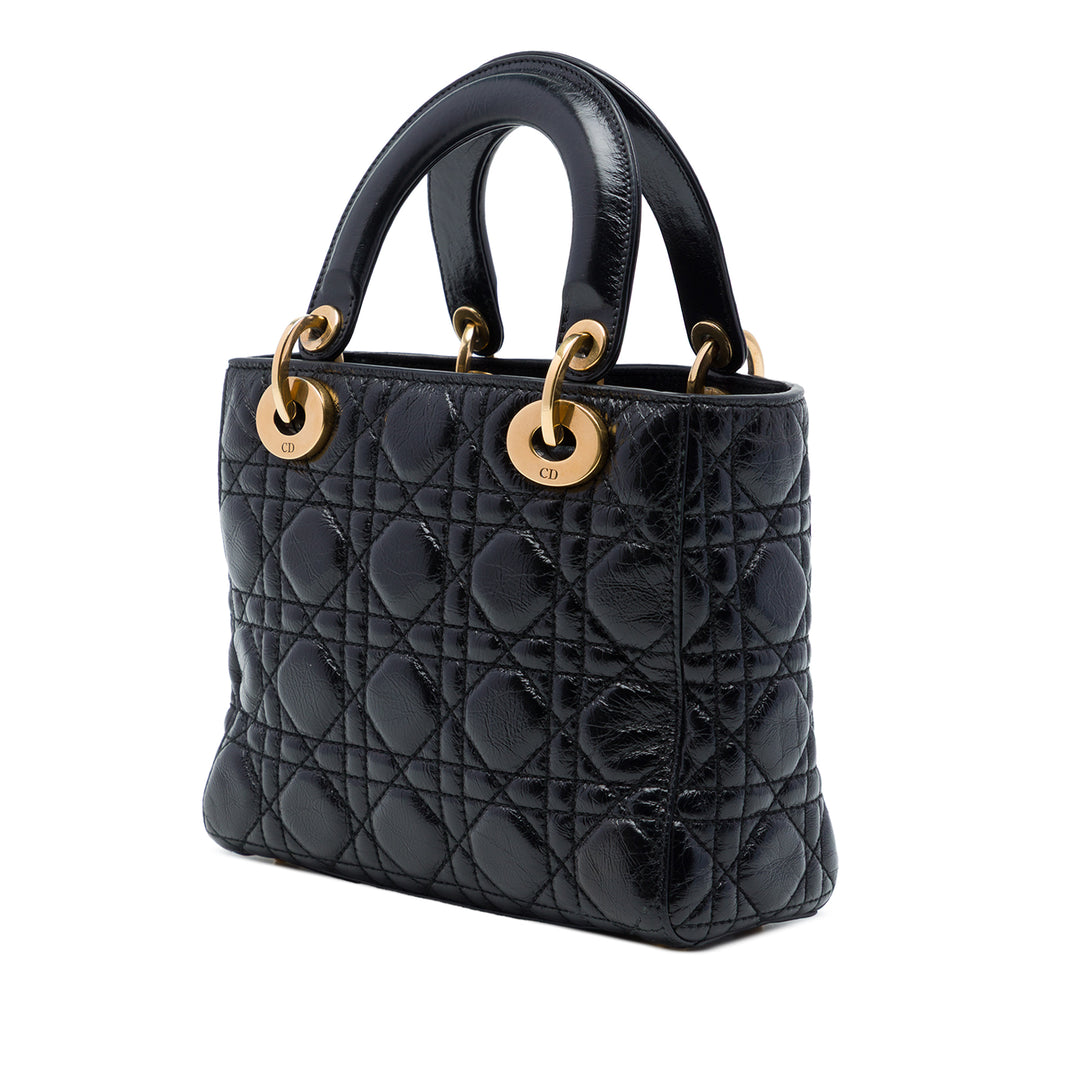 Dior Lady Dior froissé Cannage My ABCDior Petit Noir