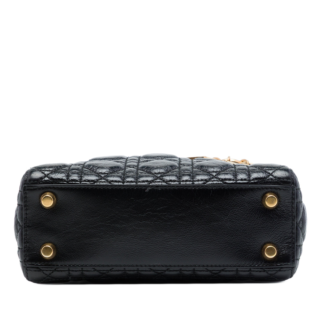 Dior Lady Dior froissé Cannage My ABCDior Petit Noir