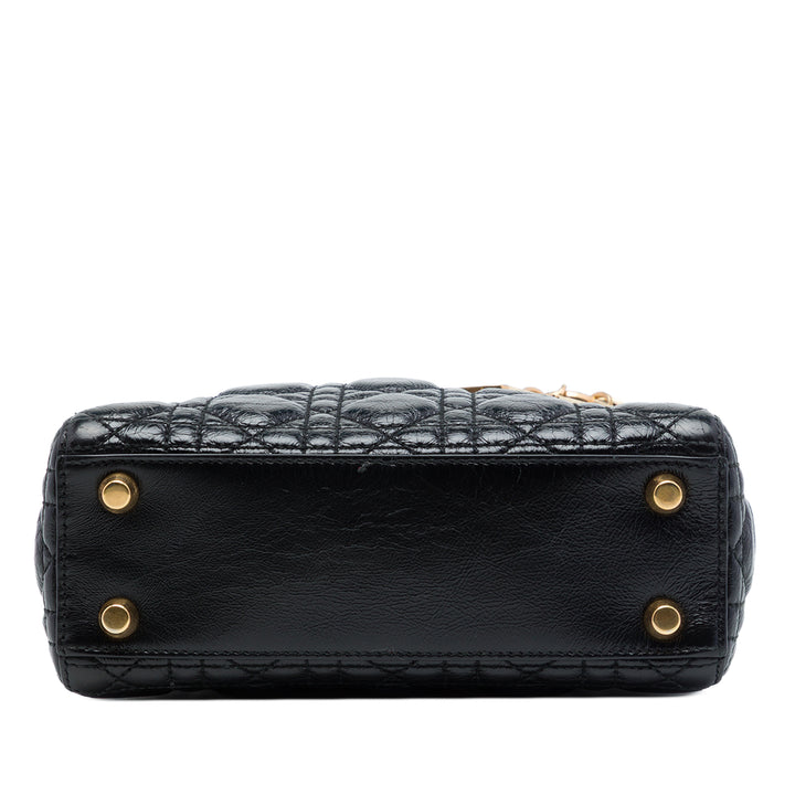 Dior Lady Dior froissé Cannage My ABCDior Petit Noir