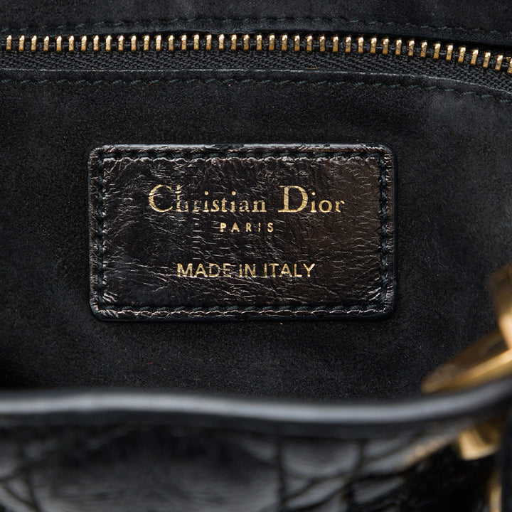 Dior Lady Dior froissé Cannage My ABCDior Petit Noir
