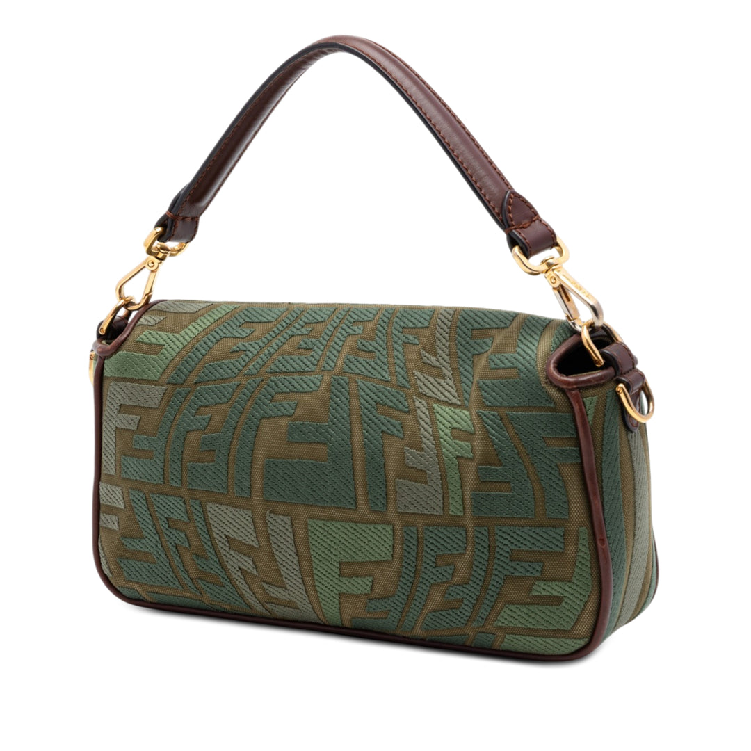 Fendi Sarah Coleman FF Toile Fish Eye brodé Baguette Sac