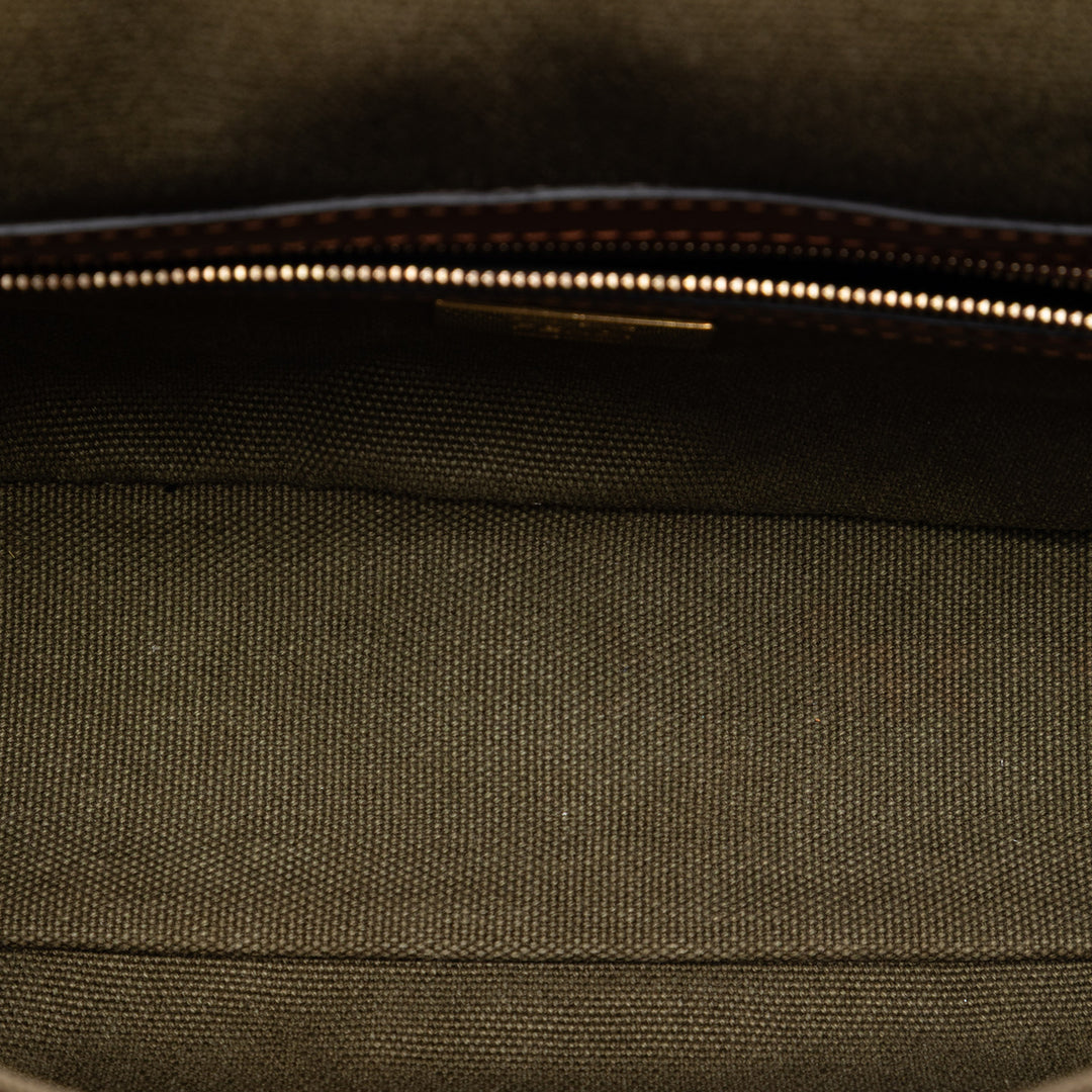 Fendi Sarah Coleman FF Toile Fish Eye brodé Baguette Sac