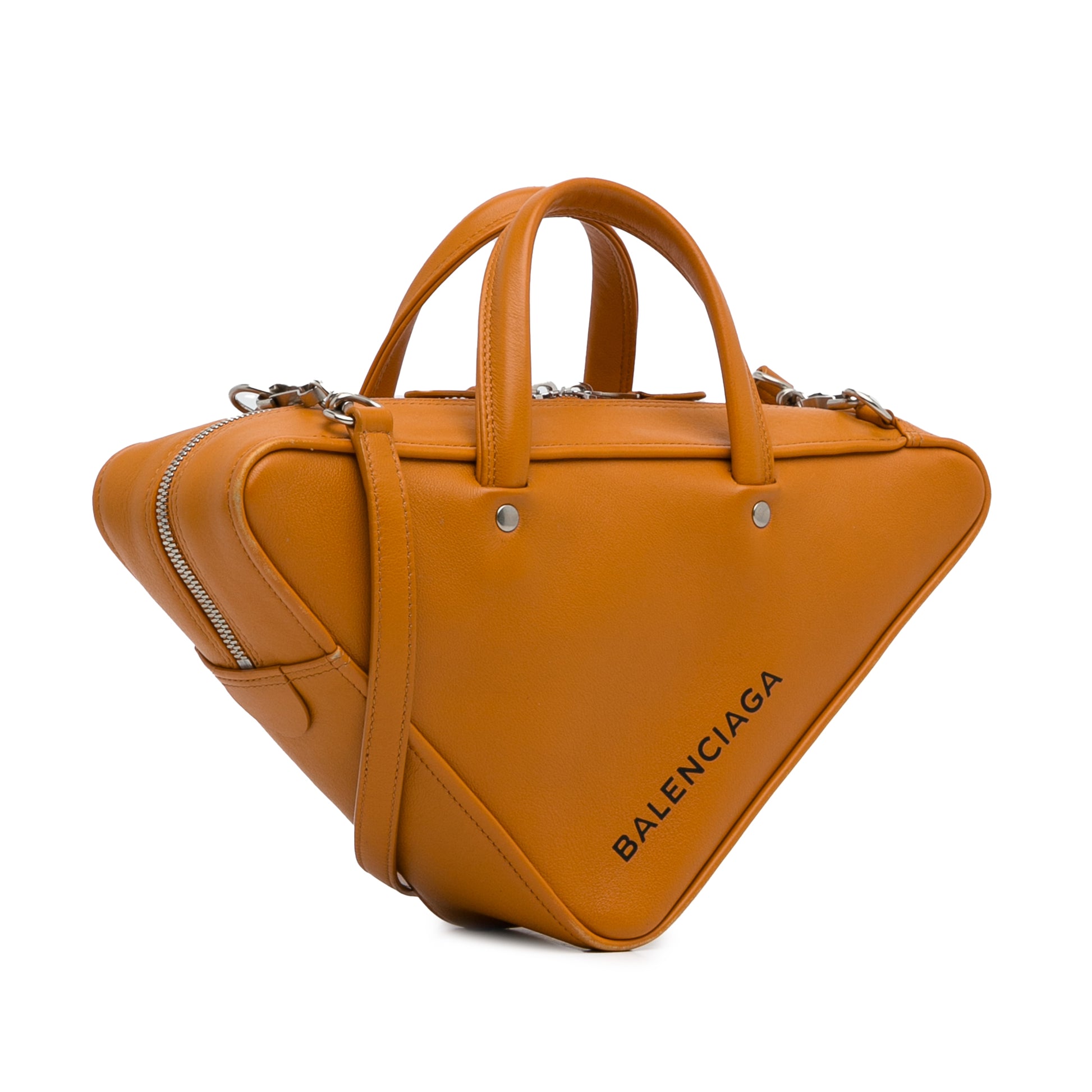 S Triangle Duffle Bag Orange - Gaby Paris