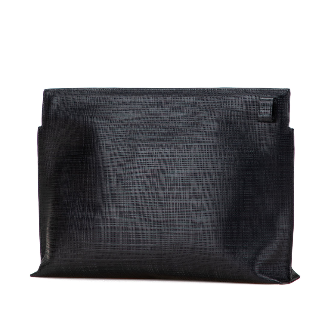 LOEWE Cuir Anagram T Pochette Noir