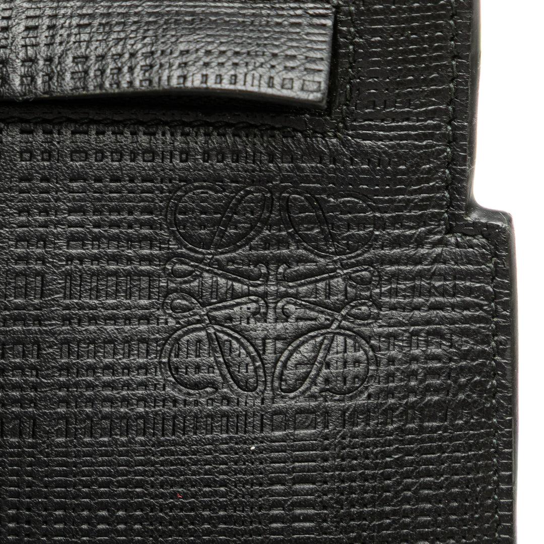 LOEWE Cuir Anagram T Pochette Noir