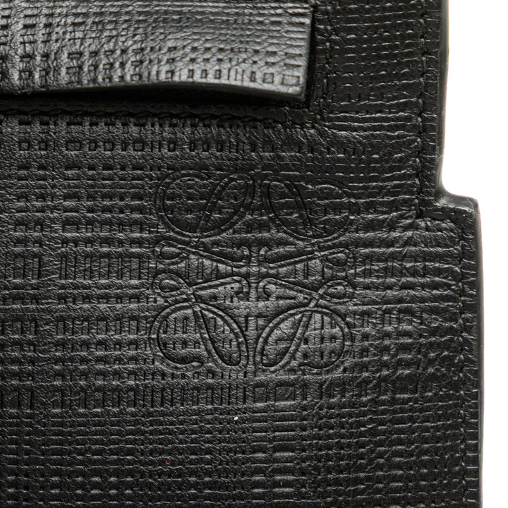 LOEWE Cuir Anagram T Pochette Noir